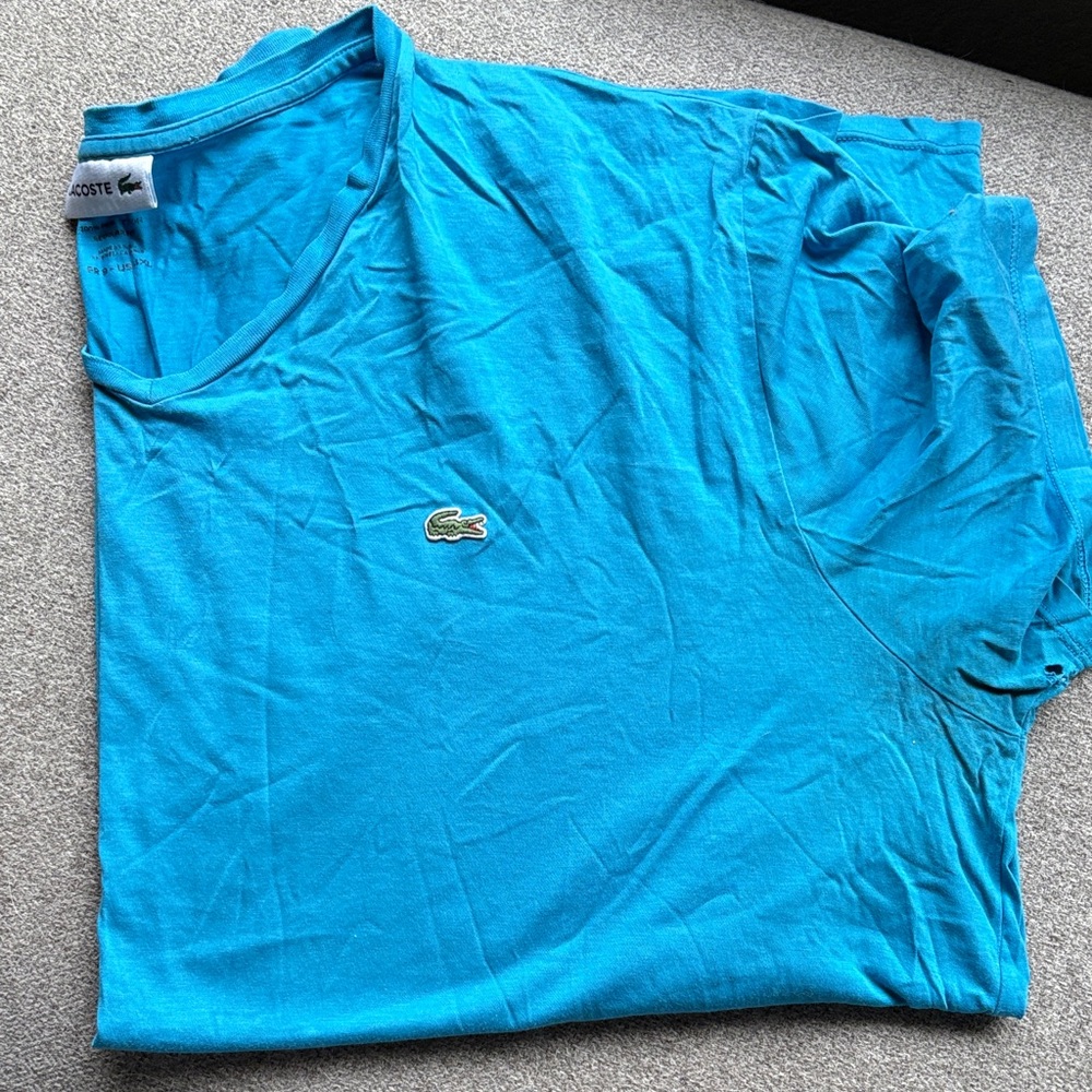 Lacoste Men's Vibrant Blue Tee